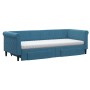 Trundle sofa bed with drawers blue velvet 80x200 cm by vidaXL, Beds and slatted bases - Ref: Foro24-3197835, Price: 500,13 €,...