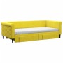 Sofá cama nido con cajones terciopelo amarillo 90x200 cm de vidaXL, Camas y somieres - Ref: Foro24-3197848, Precio: 542,29 €,...