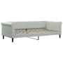 Trundle sofa bed with drawers light gray velvet 90x200 cm by vidaXL, Beds and slatted bases - Ref: Foro24-3197843, Price: 489...