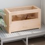 Jaula para hámster madera maciza abeto 60x30x35 cm de vidaXL, Jaulas y habitáculos para animales pequeños - Ref: Foro24-17237...