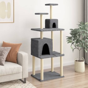 Cat scratching post with dark gray sisal posts 167 cm by vidaXL, Cat furniture - Ref: Foro24-172069, Price: 58,99 €, Discount: %