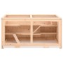 Jaula para hámster madera maciza abeto 104x52x54 cm de vidaXL, Jaulas y habitáculos para animales pequeños - Ref: Foro24-1723...