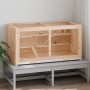 Jaula para hámster madera maciza abeto 89,5x45x45 cm de vidaXL, Jaulas y habitáculos para animales pequeños - Ref: Foro24-172...