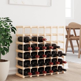 Wine rack for 42 bottles solid pine wood 68.5x23x68.5 cm by vidaXL, Wine racks - Ref: Foro24-353752, Price: 67,13 €, Discount: %