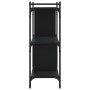 3-shelf engineered wood bookcase in black, 76x32x88 cm by vidaXL, Bookcases and shelves - Ref: Foro24-833930, Price: 51,01 €,...