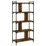 Bookcase with 5 shelves engineered wood smoked oak 76x32x158cm by vidaXL, Bookcases and shelves - Ref: Foro24-833942, Price: ...