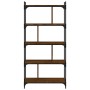 Bookcase with 5 shelves engineered wood oak brown 76x32x158 cm by vidaXL, Bookcases and shelves - Ref: Foro24-833944, Price: ...