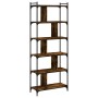 Bookstore 6 shelves smoked oak wood 76x32x192cm by vidaXL, Bookcases and shelves - Ref: Foro24-833947, Price: 95,97 €, Discou...