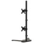 Black steel double monitor stand VESA 75/100 mm by vidaXL, Monitor and TV stands - Ref: Foro24-358007, Price: 46,46 €, Discou...