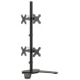 Black steel double monitor stand VESA 75/100 mm by vidaXL, Monitor and TV stands - Ref: Foro24-358007, Price: 46,46 €, Discou...