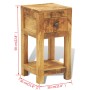 Mesita de noche con 1 cajón de macera maciza de mango de vidaXL, Mesitas de noche - Ref: Foro24-241090, Precio: 145,99 €, Des...