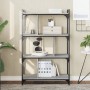 Sonoma gray engineered wood 4-shelf bookcase 76x32x123 cm by vidaXL, Bookcases and shelves - Ref: Foro24-833938, Price: 65,01...