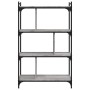 Librería 4 estantes madera ingeniería gris Sonoma 76x32x123 cm de vidaXL, Librerías y estanterías - Ref: Foro24-833938, Preci...