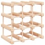 Wine rack for 12 bottles solid pine wood 36x23x36 cm by vidaXL, Wine racks - Ref: Foro24-353750, Price: 27,90 €, Discount: %