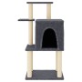 Rascador para gatos con postes de sisal gris oscuro 97 cm de vidaXL, Mobiliario para gatos - Ref: Foro24-172066, Precio: 39,9...