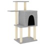 Rascador para gatos con postes de sisal gris claro 97 cm de vidaXL, Mobiliario para gatos - Ref: Foro24-172065, Precio: 38,59...