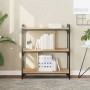 Bookcase with 3 shelves engineered wood Sonoma oak 76x32x88 cm by vidaXL, Bookcases and shelves - Ref: Foro24-833931, Price: ...