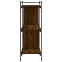 Bookcase with 3 shelves engineered wood oak brown 76x32x88 cm by vidaXL, Bookcases and shelves - Ref: Foro24-833934, Price: 5...