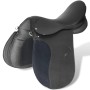 17.5" and 12 cm black leather horse saddle set, 5 in 1 by vidaXL, Frames - Ref: Foro24-90644, Price: 189,87 €, Discount: %