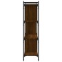 Bookshelf 4 shelves wood engineering brown oak 76x32x123 cm by vidaXL, Bookcases and shelves - Ref: Foro24-833939, Price: 65,...