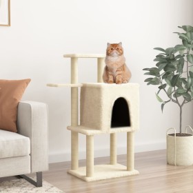 Kratzbaum für Katzen mit cremefarbenen Sisalstämmen, 97 cm von vidaXL, Katzenmöbel - Ref: Foro24-172064, Preis: 43,11 €, Raba...