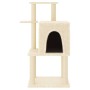 Rascador para gatos con postes de sisal color crema 97 cm de vidaXL, Mobiliario para gatos - Ref: Foro24-172064, Precio: 49,4...