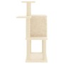 Rascador para gatos con postes de sisal color crema 97 cm de vidaXL, Mobiliario para gatos - Ref: Foro24-172064, Precio: 49,4...