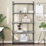 Sonoma gray engineered wood 5-shelf bookcase 76x32x158 cm by vidaXL, Bookcases and shelves - Ref: Foro24-833943, Price: 80,99...