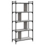 Sonoma gray engineered wood 5-shelf bookcase 76x32x158 cm by vidaXL, Bookcases and shelves - Ref: Foro24-833943, Price: 80,99...