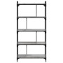 Librería 5 estantes madera ingeniería gris Sonoma 76x32x158 cm de vidaXL, Librerías y estanterías - Ref: Foro24-833943, Preci...