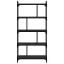 Librería de 5 estantes madera de ingeniería negro 76x32x158 cm de vidaXL, Librerías y estanterías - Ref: Foro24-833940, Preci...