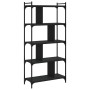 Librería de 5 estantes madera de ingeniería negro 76x32x158 cm de vidaXL, Librerías y estanterías - Ref: Foro24-833940, Preci...