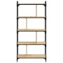 Bookcase with 5 shelves engineered wood Sonoma oak 76x32x158 cm by vidaXL, Bookcases and shelves - Ref: Foro24-833941, Price:...