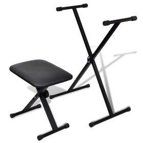 Adjustable Keyboard Stool and Stand Set by vidaXL, Benches and stools - Ref: Foro24-70032, Price: 59,99 €, Discount: %