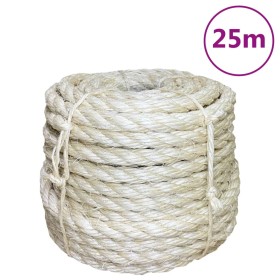 100% sisal rope 14 mm 25 m by vidaXL, Ropes and metal cords - Ref: Foro24-155031, Price: 40,99 €, Discount: %