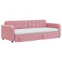 Trundle sofa bed with pink velvet drawers 80x200 cm by vidaXL, Beds and slatted bases - Ref: Foro24-3196997, Price: 472,14 €,...