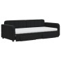 Sofá cama nido con cajones terciopelo negro 90x200 cm de vidaXL, Camas y somieres - Ref: Foro24-3197005, Precio: 496,79 €, De...