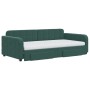 Trundle sofa bed with drawers dark green velvet 100x200 cm by vidaXL, Beds and slatted bases - Ref: Foro24-3197010, Price: 64...