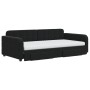 Sofá cama nido con cajones terciopelo negro 100x200 cm de vidaXL, Camas y somieres - Ref: Foro24-3197012, Precio: 643,19 €, D...