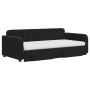 Sofá cama nido con cajones terciopelo negro 90x190 cm de vidaXL, Camas y somieres - Ref: Foro24-3197016, Precio: 577,74 €, De...