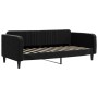 Sofá cama con colchón terciopelo negro 90x190 cm de vidaXL, Camas y somieres - Ref: Foro24-3197054, Precio: 334,99 €, Descuen...