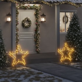 Estrella de luz decorativa Navidad con estacas 115 LED 85 cm de vidaXL, Luces de Navidad - Ref: Foro24-357715, Precio: 43,99 ...