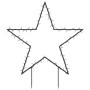 Christmas decorative light star with stakes 80 LED 60 cm by vidaXL, Christmas lights - Ref: Foro24-357716, Price: 32,25 €, Di...