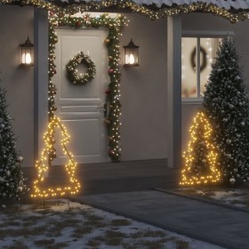 Weihnachtsbaum-Dekorationsbeleuchtung mit Stangen 115 LED 90 cm von vidaXL, Weihnachtsbeleuchtung - Ref: Foro24-357718, Preis...