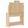 Dressing table with LED lights Sonoma oak 96x40x142 cm by vidaXL, Bedroom Dressers - Ref: Foro24-837894, Price: 121,97 €, Dis...