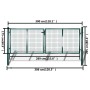 Garden Mesh Gate Wall Fence 289x175cm/306x225cm by vidaXL, garden gates - Ref: Foro24-140925, Price: 481,29 €, Discount: %