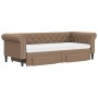 Trundle sofa bed with drawers cappuccino synthetic leather 90x200 cm by vidaXL, Beds and slatted bases - Ref: Foro24-3197738,...