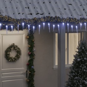 Weihnachts-Eiszapfenlichter 200 LED kaltweißes Acryl PVC 20 m von vidaXL, Weihnachtsbeleuchtung - Ref: Foro24-356228, Preis: ...