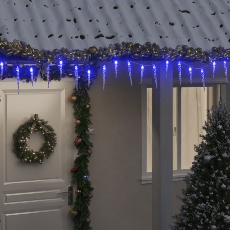 Weihnachts-Eiszapfenlichter 200 LEDs, blaues Acryl-PVC, 20 m von vidaXL, Weihnachtsbeleuchtung - Ref: Foro24-356229, Preis: 4...