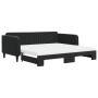 Trundle sofa bed with black velvet mattress 100x200 cm by vidaXL, Beds and slatted bases - Ref: Foro24-3197098, Price: 444,78...